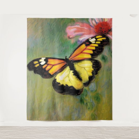 Sommerschmetterling im Frühjahr - Tapisserie Wandteppich (Vorderseite)