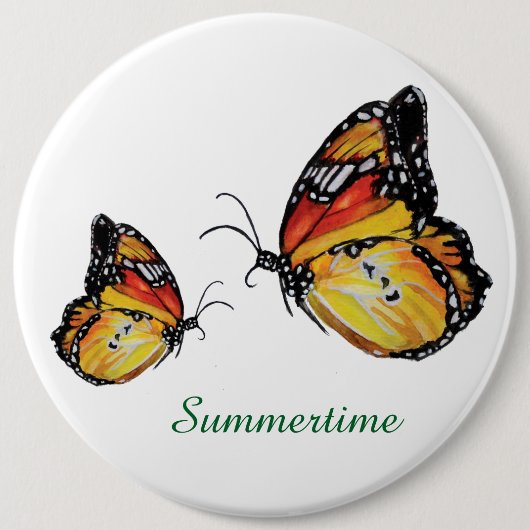 Sommerschmetterling zeichnend Rundschmetterling Ab Button (Vorderseite)
