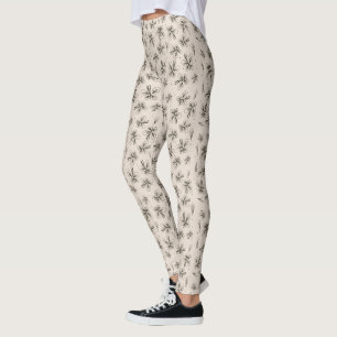 Sommerschmetterlinge Botanisches Yoga-Muster Leggings