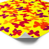 Sommerschmetterlinge drucken poster (Ecke)