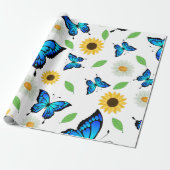 Sommerschmetterlinge Geschenkpapier (Ungerollt)