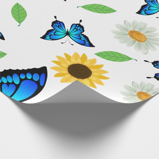 Sommerschmetterlinge Geschenkpapier (Ecke)