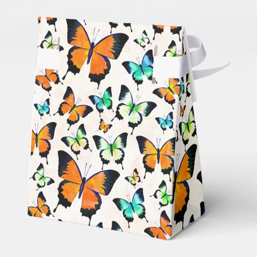 Sommerschmetterlinge Geschenkschachtel (Rückseite)