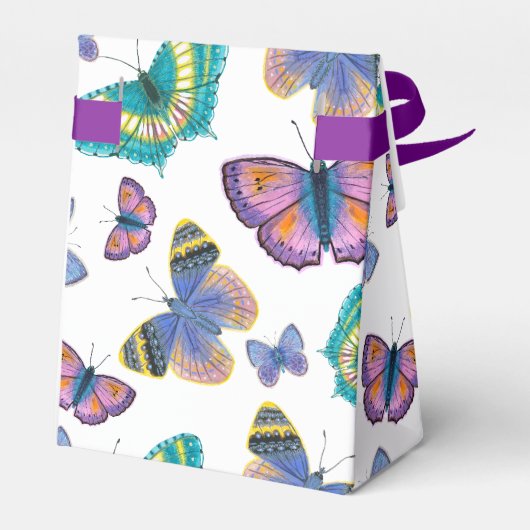 Sommerschmetterlinge Geschenkschachtel (Rückseite)