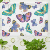 Sommerschmetterlinge Geschirrtuch (Gefaltet)