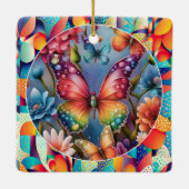 Sommerschmetterlinge Keramikornament (Rückseite)