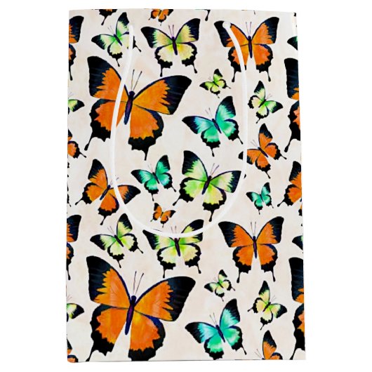 Sommerschmetterlinge Mittlere Geschenktüte (Vorderseite)