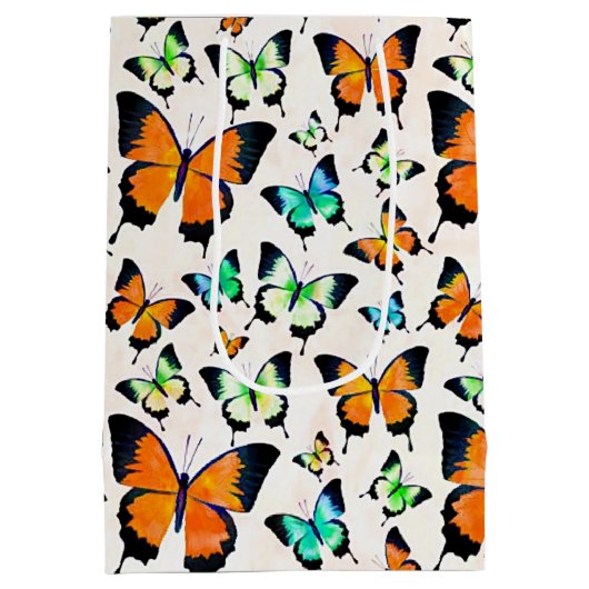 Sommerschmetterlinge Mittlere Geschenktüte (Rückseite)