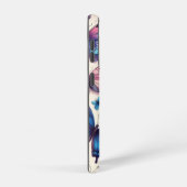 Sommerschmetterlinge; Muster in Rosa und Blau Samsung Galaxy Hülle (Rechte Seite)