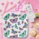 Sommerschmetterlinge Pappteller (Party)