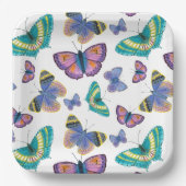 Sommerschmetterlinge Pappteller (Vorderseite)