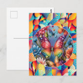 Sommerschmetterlinge Postkarte (Vorne/Hinten)