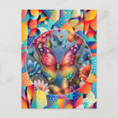 Sommerschmetterlinge Postkarte (Vorderseite)