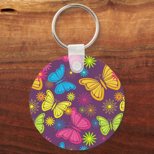 Sommerschmetterlinge Schlüsselanhänger (Vorderseite)