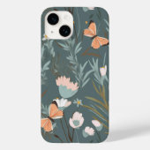 Sommerschmetterlinge und Wildblumen Case-Mate iPhone Hülle (Rückseite)