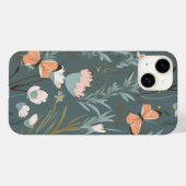 Sommerschmetterlinge und Wildblumen Case-Mate iPhone Hülle (Rückseite (Horizontal))