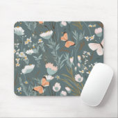 Sommerschmetterlinge und Wildblumen Mousepad (Mit Mouse)