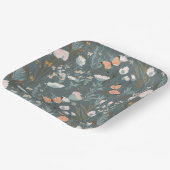 Sommerschmetterlinge und Wildblumen Pappteller (Gewinkelt)