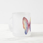 Sommerschmetterlingskaffee-Tasse Mattglastasse (Vorderseite Links)