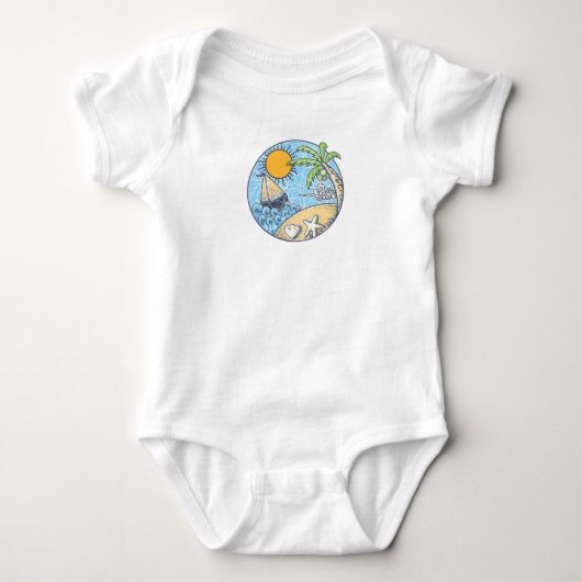 Sommerschmuck Baby Strampler (Vorderseite)