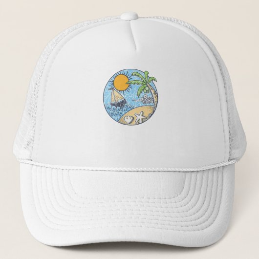 Sommerschmuck Truckerkappe (Vorderseite)
