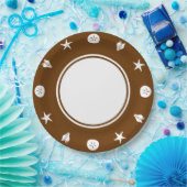 Sommerschnecken in Schokoladenpapierplatte Pappteller (Party)