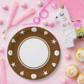 Sommerschnecken in Schokoladenpapierplatte Pappteller (Party)