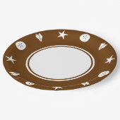 Sommerschnecken in Schokoladenpapierplatte Pappteller (Schrägansicht)