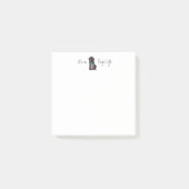 Sommerschwarzer Lab Post-it Klebezettel (Vorderseite)