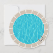 Sommerschwimmbad Party jeden Geburtstag Einladung (Rückseite)