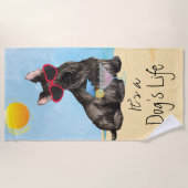SommerScottish Terrier Strandtuch (Vorderseite)