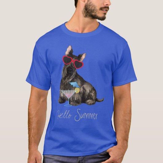 SommerScottish Terrier T-Shirt (Vorderseite)