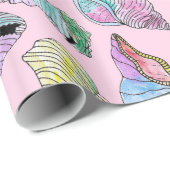 SommerSeashells in der Girly gemalten Geschenkpapier (Rolleneckpunkt)
