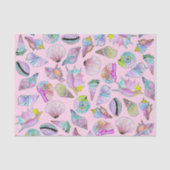 SommerSeashells in der Girly gemalten Seidenpapier (Vorderseite)