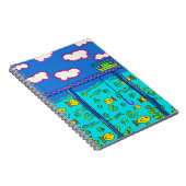 Sommersee Fischen Notizblock (Rechte Seite)