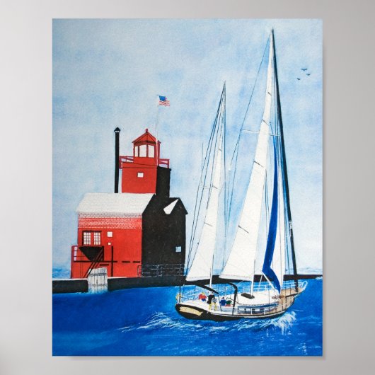 Sommersegeln Poster (Vorne)