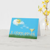 Sommerseilgarten mit Martini Karte (Gelbe Blume)