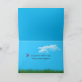 Sommerseilgarten mit Pappchen Karte (Innenseite)