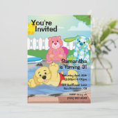 Sommersensationspool Einladung (Stehend Vorderseite)