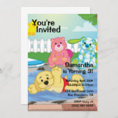 Sommersensationspool Einladung (Vorne/Hinten)