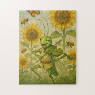 Sommerserenade: Der fröhliche Grasshopper Fiddler Puzzle