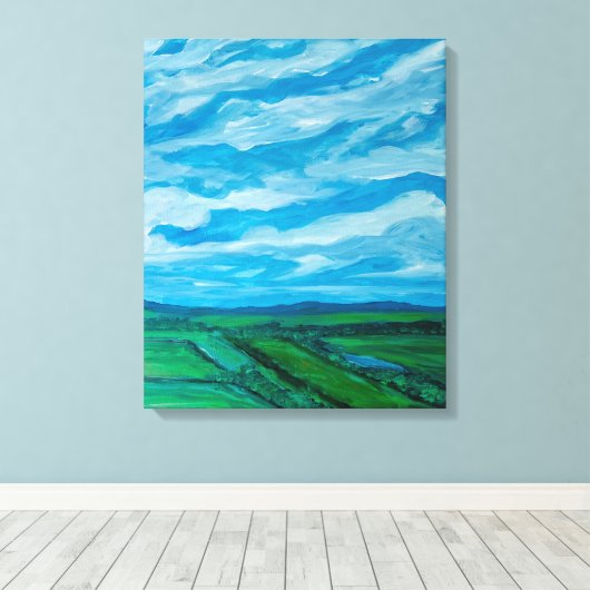 SOMMERSICHT LEINWANDDRUCK (Insitu (Holzboden))