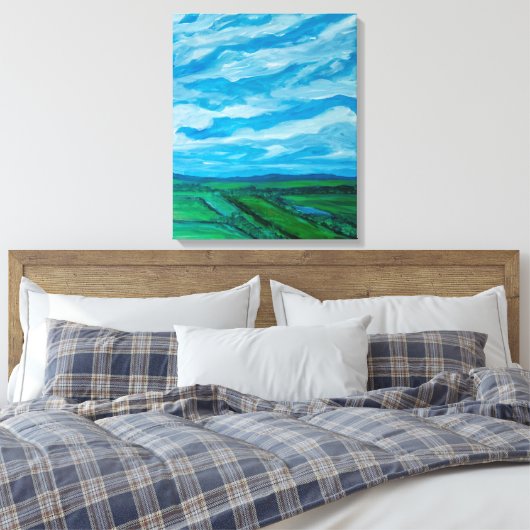 SOMMERSICHT LEINWANDDRUCK (Insitu (Schlafzimmer))