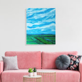 SOMMERSICHT LEINWANDDRUCK (Insitu (Wohnzimmer))