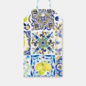 Sommersizilianische Zitrusfrüchte Mittelmeer-Majol Geschenkanhänger (Rückseite)