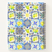 Sommersizilianische Zitrusfrüchte Mittelmeer-Majol Notizblock (Rückseite)