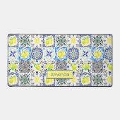 Sommersizilianische Zitrusfrüchte Mittelmeer-Majol Schreibtischunterlage (Vorderseite)