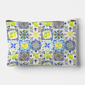 Sommersizilianische Zitrusfrüchte Mittelmeer-Majol Zubehörtasche (Rückseite)