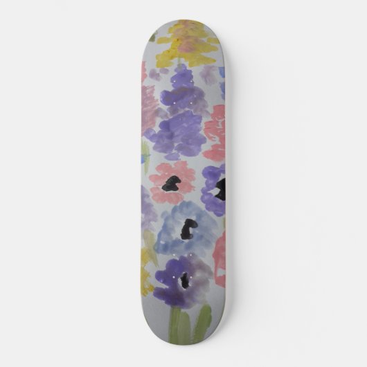 Sommerskateboard Wildblumen Skateboard (Vorderseite)