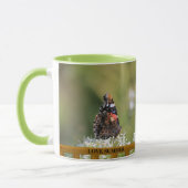 Sommerskript für die Liebe von Blumenschmetterling Tasse (Links)